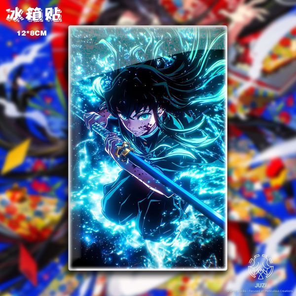 【海外代購】橘子 JUZI 壹之型霞柱 冰箱貼 色卡紙 