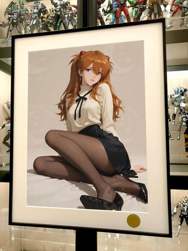 【海外代購】星空《高跟明日香》新世紀福音戰士裝飾畫 