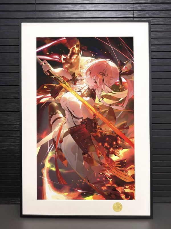 【海外代購】H2 《長離》鳴潮Wuthering Waves動畫二次元裝飾畫 