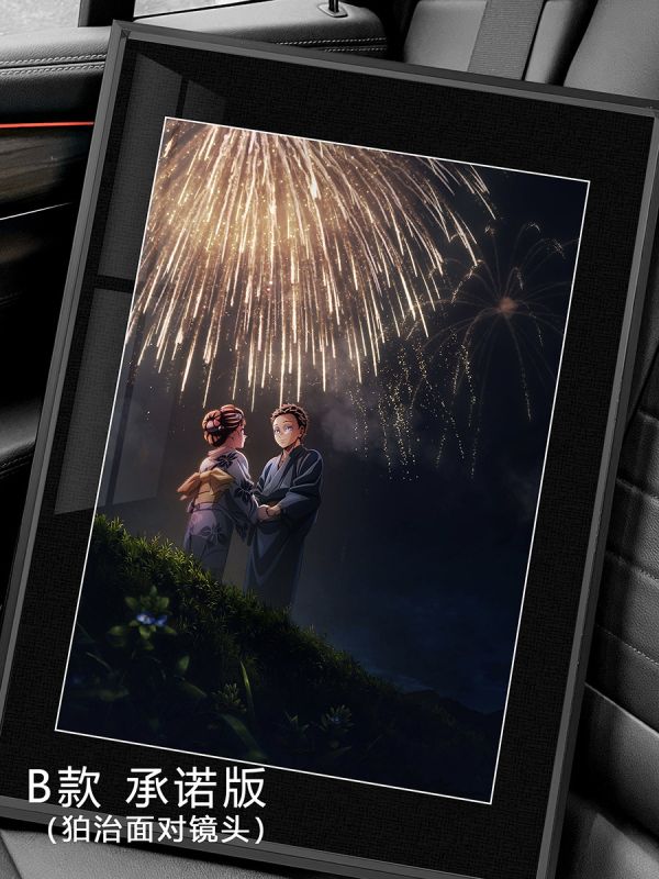 【海外代購】千鳥社 《戀雪狛治求婚》鬼滅之刃無限城猗窩座戀雪狛治煙火主視覺圖裝飾畫 