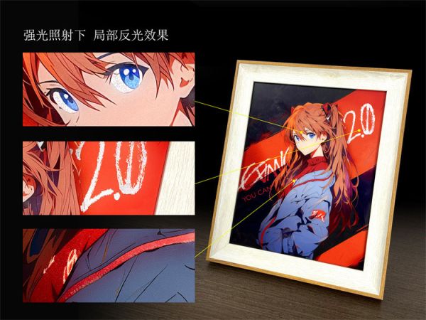【海外代購】萌萌匠 EVA新世紀福音戰士明日鐳射反光畫 