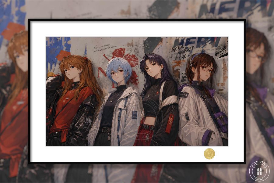 【海外代購】H2《塗鴉EVA》裝飾畫 新世紀福音戰士 