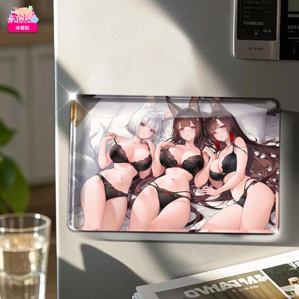 【海外代購】阿喵畫社 加賀天城赤城三姊妹花 橫款8k主題高清裝飾畫 滑鼠墊  午睡毛毯  床頭地墊 冰箱貼 