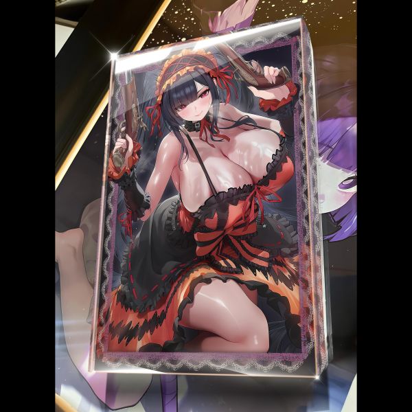 【海外代購】阿喵畫社 第五十二彈動漫卡磚 融合舞約會大作戰 亞克力加厚紀念收藏磚 