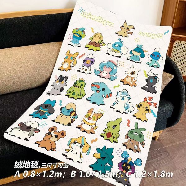 【海外代購】千鳥社 《謎擬丘大軍》 精靈寶可夢謎擬丘皮卡丘卡拉卡拉午睡毯地毯裝飾畫 