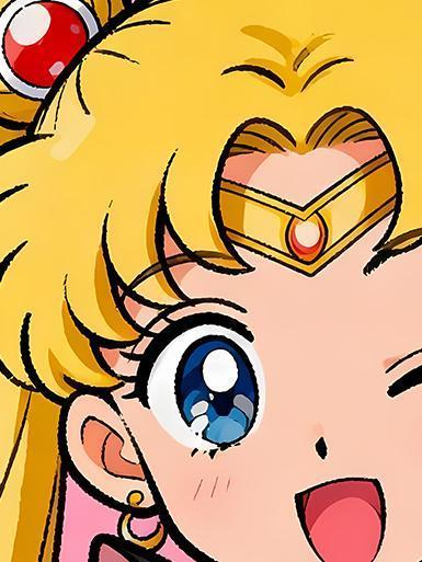 【海外代購】巴洛克 《貓咪月野兔》Sailor Moon美少女戰士水兵月月野兔倩妮迪公主動漫裝飾畫冰箱貼 
