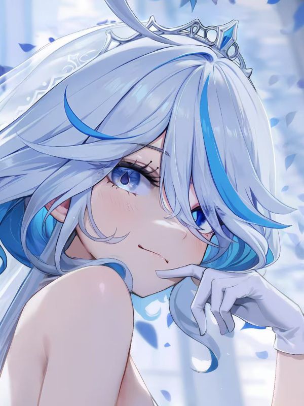 【海外代購】星空 《花嫁芙寧娜》芙卡洛斯原神動漫裝飾畫 