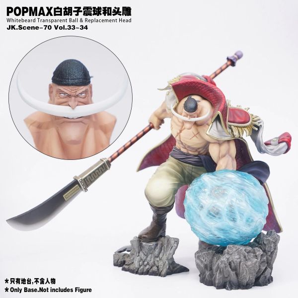 【預定】JacksDo 白鬍子震球＆頭雕 海賊王 