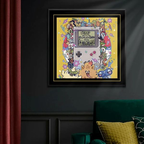 【海外代購】千鳥社 《寶可夢30週年御三家》午睡毯地毯裝飾畫 