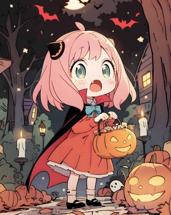 【海外代購】H2 《萬聖節阿尼亞》間諜過家家黃昏約爾動漫二次元裝飾畫 