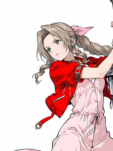 【海外代購】巴洛克 《持劍愛麗絲》Aerith婚紗蒂法TIFA最終幻想FF7動畫裝飾畫冰箱貼 