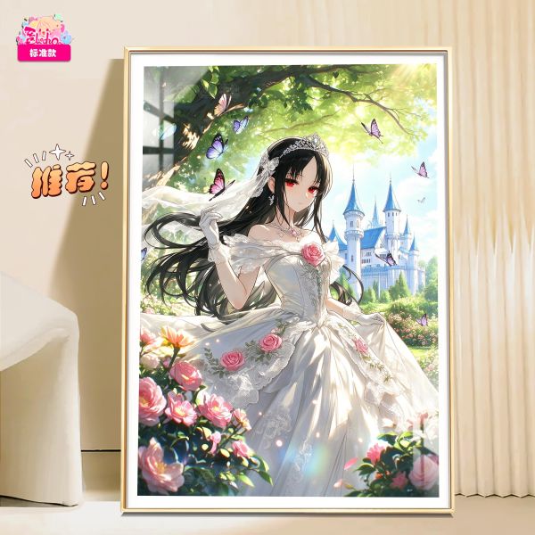 【海外代購】阿喵畫社 婚紗 四宮輝夜 新品12K超清主題裝飾畫週邊 床頭地墊 冰箱貼 
