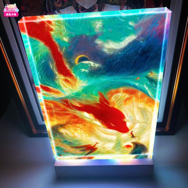 【海外代購】阿喵畫社 大魚海棠 2cm厚大號特效發光手辦架展示磚 