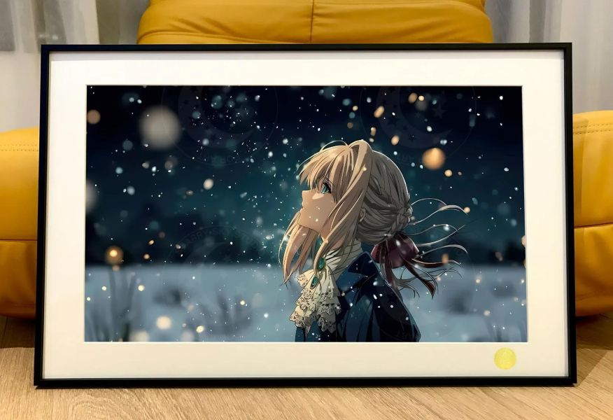 【海外代購】星空 《雪景薇爾莉特》紫羅蘭永恆花園裝飾畫 