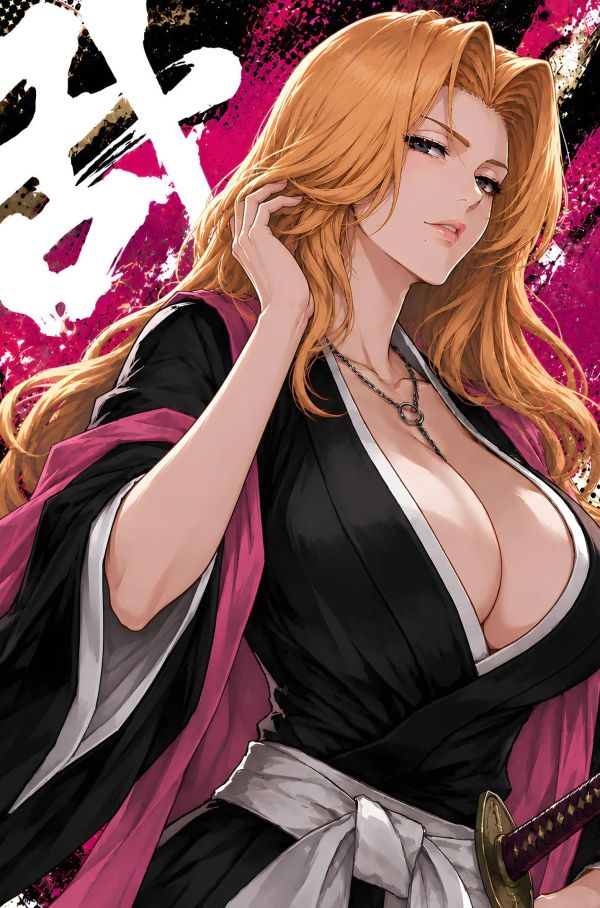 【海外代購】H2 《松本亂菊》死神BLEACH黑崎一護市丸銀護廷十三隊動漫裝飾畫 