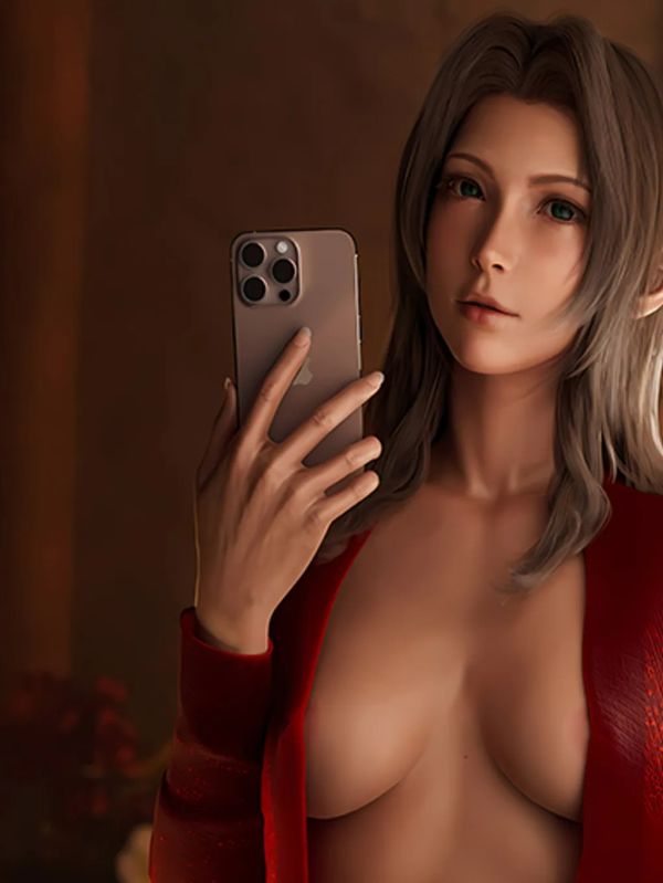 【海外代購】巴洛克 《自拍愛麗絲》Aerith最終幻想FF7裝飾畫冰箱貼 