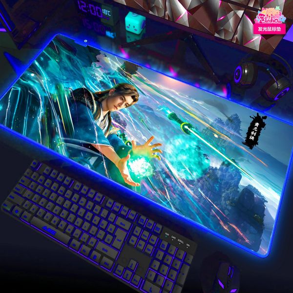 【海外代購】阿喵畫社 韓立青元劍訣 復古款實木紀念超清裝飾畫 發光滑鼠墊 床頭地墊 冰箱貼 