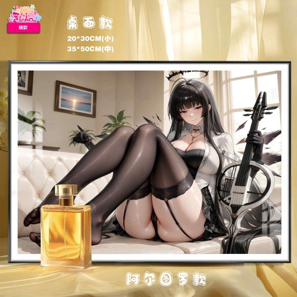 【海外代購】阿喵畫社 明日方舟黑絲/阿爾圖羅/嵯峨/多羅西/史爾特爾 8k主題四聯高清裝飾畫 