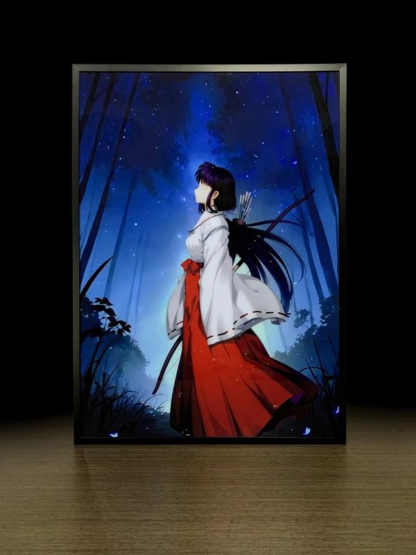 【海外代購】萌萌匠 犬夜叉桔梗燈飾畫二次元週邊掛畫禮物 