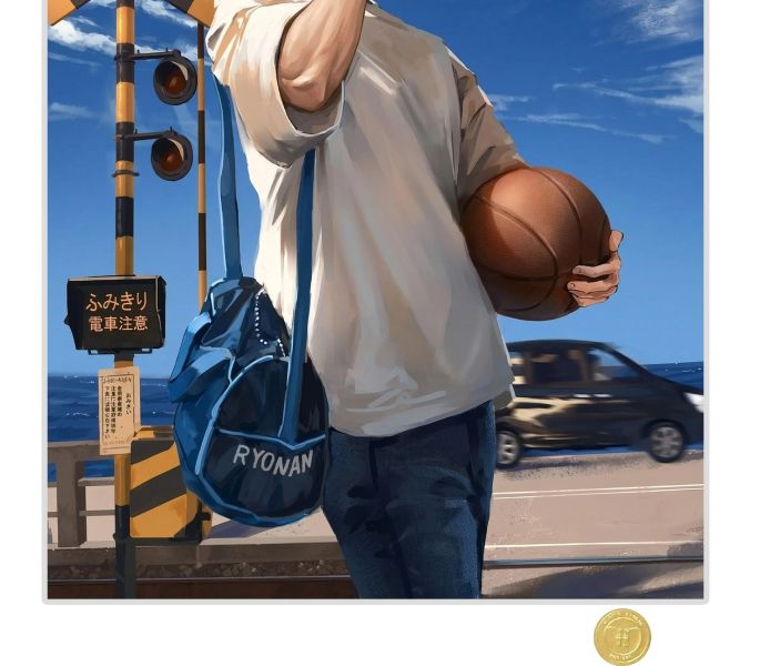 【海外代購】H2 《仙道彰》灌籃高手陵南湘北裝飾畫 