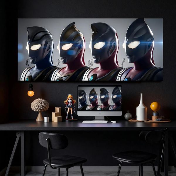 【海外代購】千鳥社 《平成奧特曼第二彈》人間體聲優演員簽名鼠標墊裝飾畫 