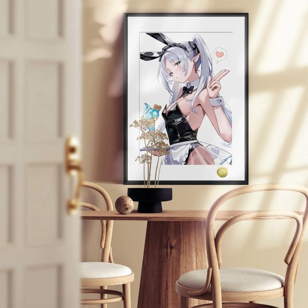 【海外代購】皇呱《兔女郎酒保芙莉蓮》葬送的芙莉蓮裝飾畫 午睡毯 地毯 