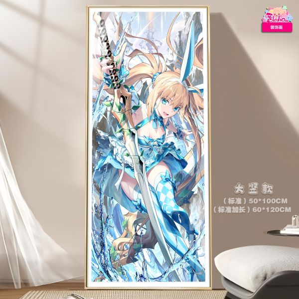 【海外代購】阿喵畫社 阿爾托莉雅大豎款 8k大豎氛圍高清裝飾畫 