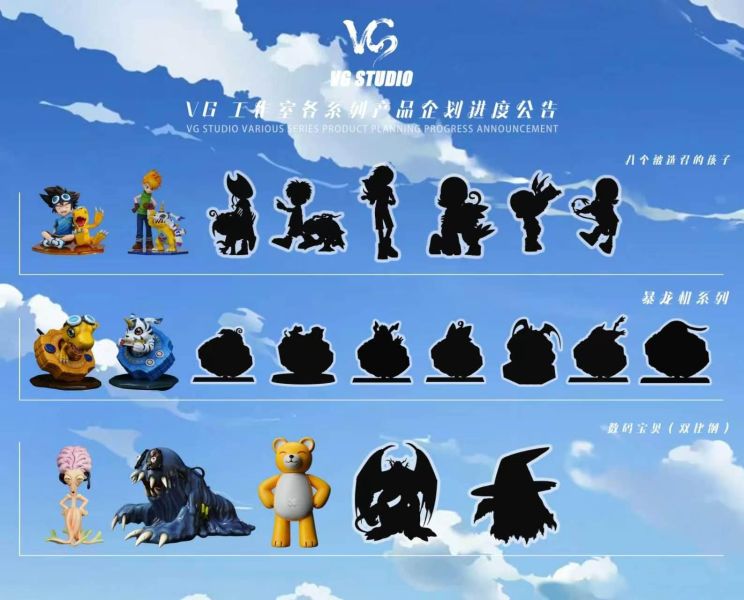 【預定】VG 數位暴龍世代主角團人物系列 八神太一+亞古獸/阿和+加布獸 