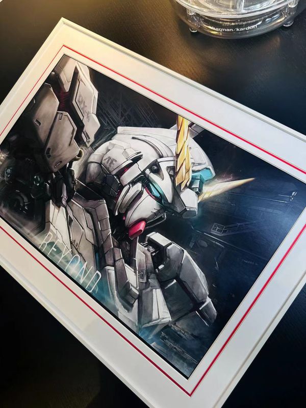 【海外代購】千鳥社 獨角獸鋼彈 RX-0機動戰士Gundam 裝飾畫 