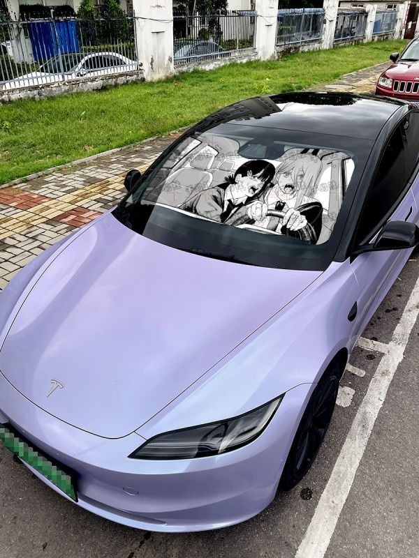 【海外現貨】千鳥社 《汽車前擋遮陽—帕瓦和東山小紅 》 二次元汽車遮陽防曬前擋開車鏈鋸人電鋸人帕瓦東山小紅血之魔人 