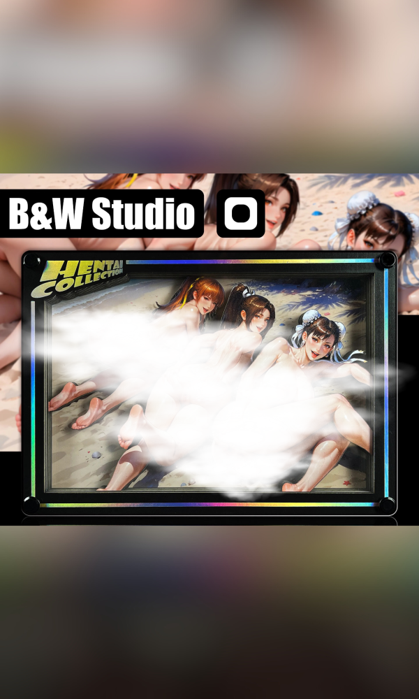 【R18-海外代購】黑白畫映 B&W Ben's Delusion Ben的妄想世界系列桌面裝飾卡磚第十六彈 格鬥三美 霞×舞×春麗 