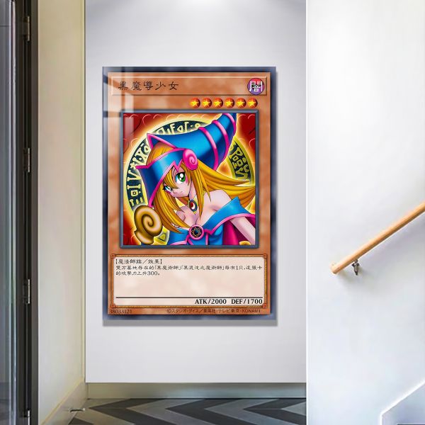 【海外代購】阿喵畫社 黑魔導女孩燈帶畫 超大常亮裝飾燈帶畫 