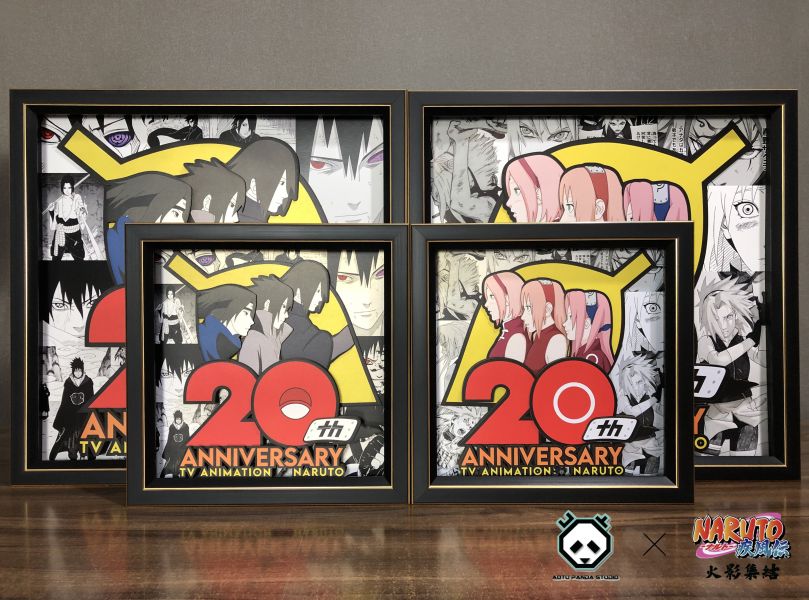 【海外代購】凹凸 Panda 火影集結群組 聯名發行 共鳴款第三彈 復刻火影忍者20週年春野櫻紀念框 