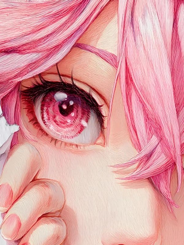 【海外代購】巴洛克 《紙張八重神子》原神動漫裝飾畫冰箱貼 