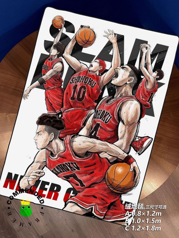【海外代購】皇呱 《熱血籃球》 灌籃高手湘北高中籃球隊主力隊員週邊裝飾畫 