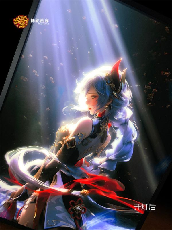 【海外代購】神秘畫廊 Desktop Art系列06 光芒申鶴 裝飾畫01 