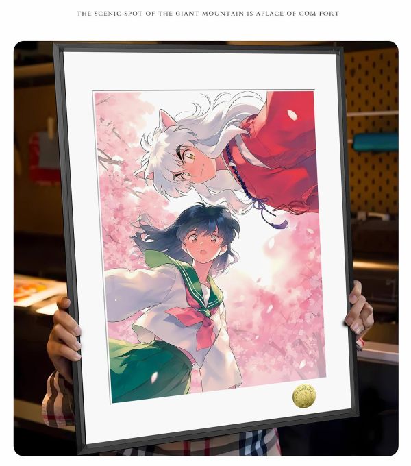 【海外代購】皇呱 《犬夜叉春日cp》 犬夜叉犬夜叉日暮戈薇cp週邊裝飾畫 