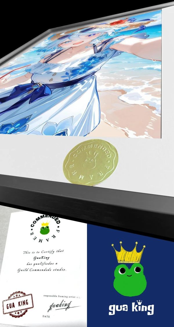 【海外代購】皇呱 《夏日海邊芙芙》原神裝飾畫 午睡毯  地毯 