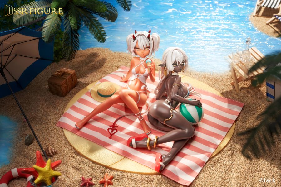 【預定】SSR FIGURE 畫家lack 咖啡因醬&暗精靈舞孃 夏日Ver. 