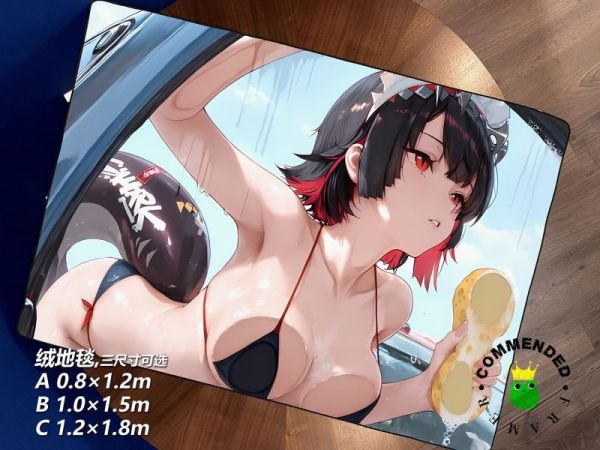 【海外代購】皇呱 《艾蓮比基尼擦車》絕區零鯊魚女僕艾蓮·喬溼身裝飾畫 午睡毯 地毯 