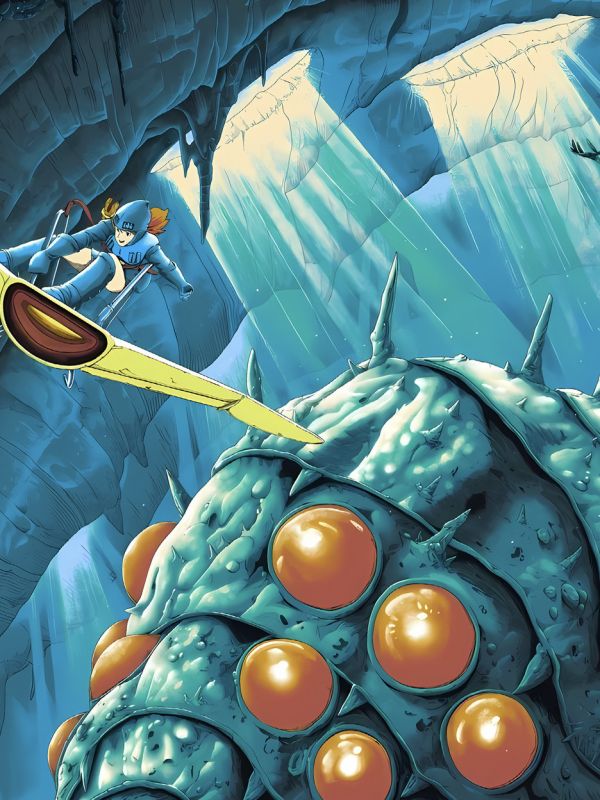 【海外代購】星空 《王蟲》風之谷娜烏西卡Nausicaa桑德拉公主宮崎駿動畫裝飾畫 