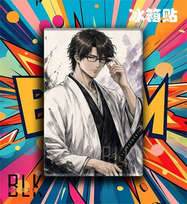 【海外代購】巴洛克 《水墨藍染》境·界護廷十三隊裝飾畫冰箱貼 