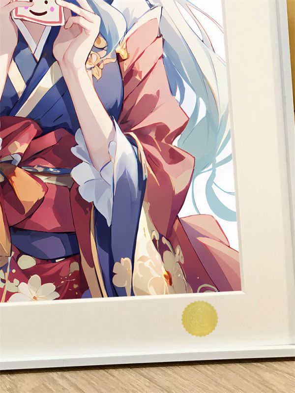 【海外代購】星空 和服芙寧娜 芙卡洛斯水之魔神 裝飾畫 
