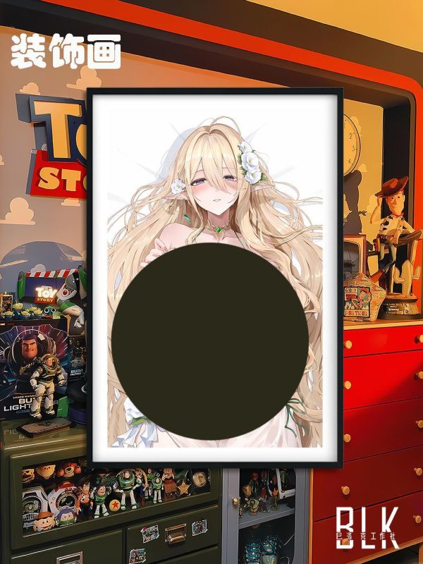 【海外代購】巴洛克 《躺姿金獅》碧藍航線Gouden Leeuw遊戲動畫裝潢畫冰箱貼 