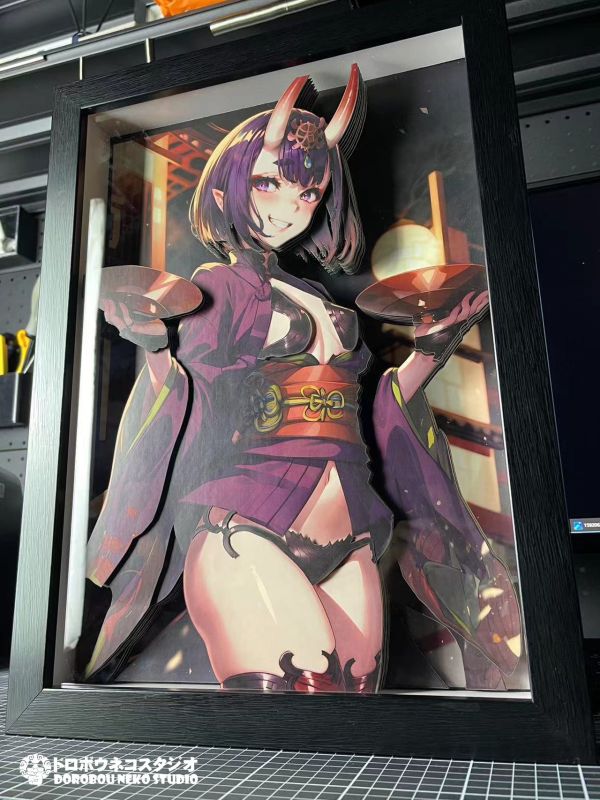 【海外代購】泥棒貓 DSMG-059 酒吞童 立體裝飾畫 