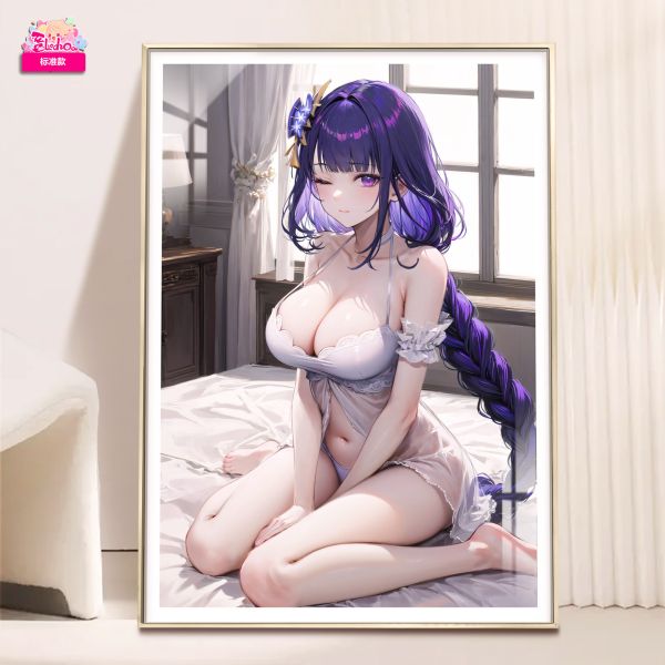 【海外代購】阿喵畫社 入睡前奏 雷電將軍 8k超大高清裝飾畫 