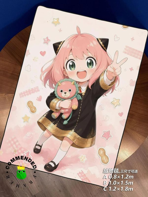 【海外代購】皇呱  《可愛能力者阿尼亞》間諜×過家家裝飾畫 午睡毯 地毯 
