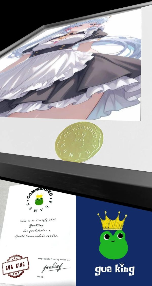 【海外代購】皇呱 《冰藍小女僕》 原神裡綾華冰藍小女僕同人周邊裝飾畫 午睡毯  地毯 