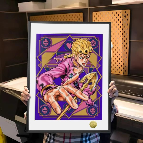 【海外代購】皇呱 《黑幫之星》JOJO黑幫之星喬魯諾裝飾畫 午睡毯  地毯 