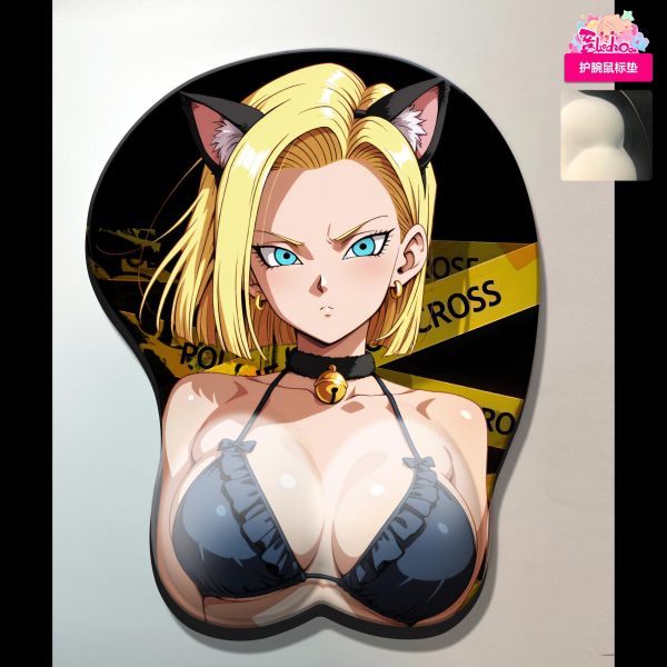 【海外代購】阿喵畫社 貓娘 18號全景裸眼3D 8k主題超清全景3D裝飾畫 護腕滑鼠墊 冰箱貼 